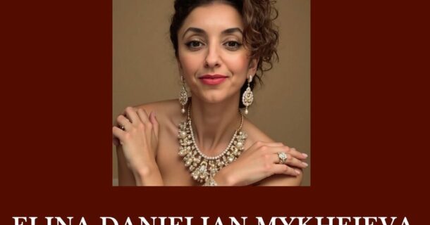 Annonce du concert caritatif donné par ELIANA Danielian Mykheieva - Mezzo soprano